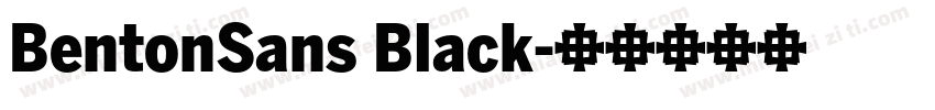 BentonSans Black字体转换
